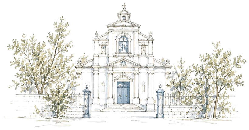 Dibujo de la iglesia